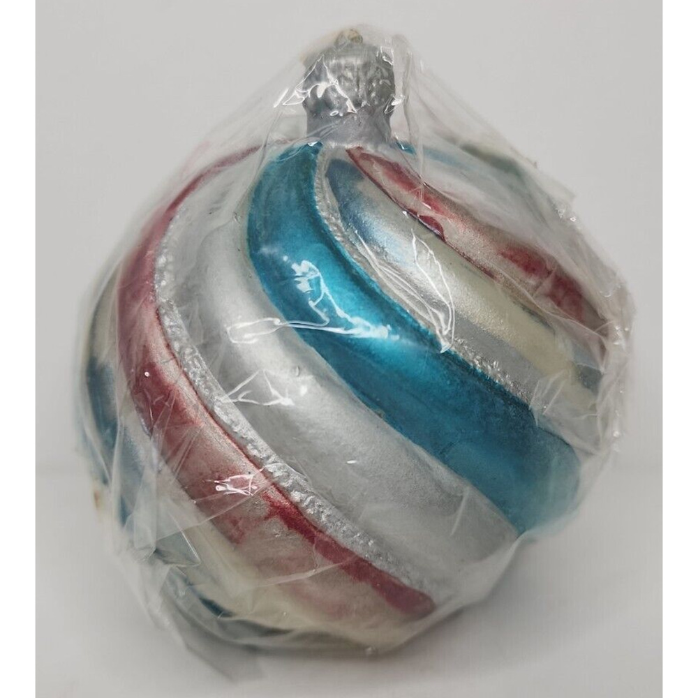 Vintage Christmas Ornament Ball Candle New in Packaging‎ 4.5" SKU H145